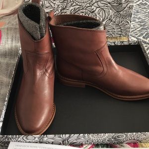 Brown leather Prairie boots 35/US 5